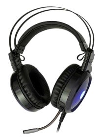 نون - إتش بي سماعة رأس H120 سلكية للألعاب بتصميم يغطي الأذن مزودة بميكروفون أسود