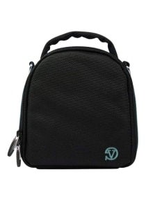 Vangoddy Sparta Travel Backpack for Fujifilm FinePix is Pro S5 Pro Digital SLR Cameras and Mini Tripod and Screen Protector Black and Red