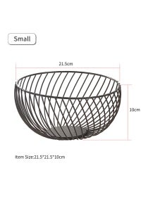 Shop Multifunctional Round Shape Metal Basket Black 21 5x21 5x10centimeter Online In Dubai Abu Dhabi And All Uae