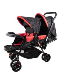Shop baby plus Twin Stroller - Red/Black online in Dubai, Abu