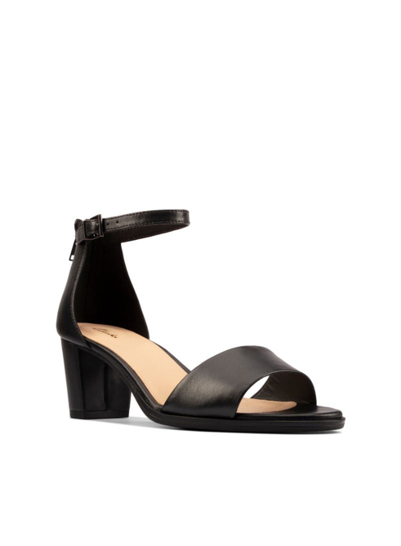 comfortable black dress sandals